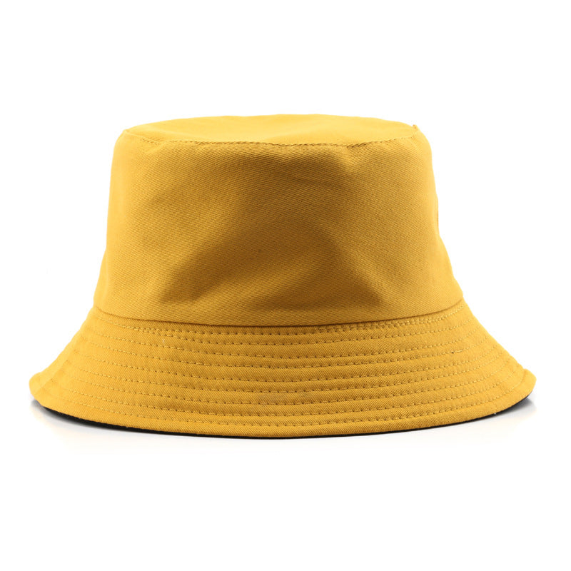 Wholesale Double-sided Solid Color Sunshade Bucket Hat